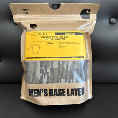 Top Carhartt Heavyweight elástico polar camuflaje capa base cuello redondo para hombre 2XL Foto 1 de 4