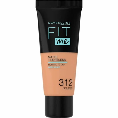 Maybelline New York Fit Me Matte + Poreless Foundation 312 Golden 30ml - Bild 1 von 2