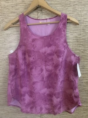 Camiseta sin mangas atlética Z by Zella Yoga rosa púrpura floral para mujer talla XS NUEVA SIN ETIQUETAS Foto 1 de 4