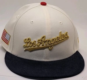 Ala de pana New Era 59fifty de Los Angeles Dodgers talla 7 1/4 - Imagen 1 de 5