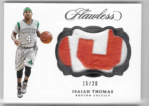 ISAIAH THOMAS 2016 PANINI FLAWLESS GAME-WORN PATCH CARD #15/20! - Picture 1 of 1
