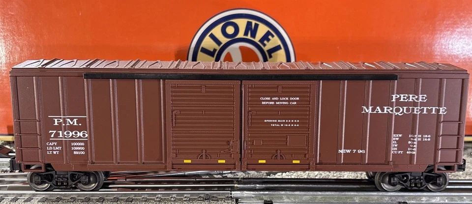 LIONEL~Pere Marquette LCCA 50’ DOUBLE DOOR BOXCAR #71996~O Scale! - Image 1 of 4