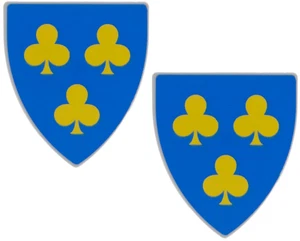 Lego 2x 3 Yellow Trefolis Shield (3846pb061) NEW!!! - Picture 1 of 1