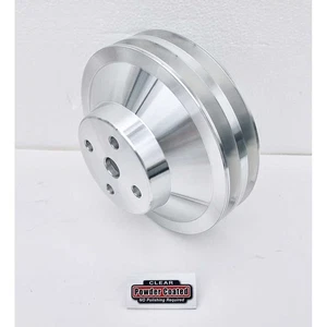 Pontiac V8 Double Groove Water Pump Pulley 6-1/8" - Picture 1 of 2