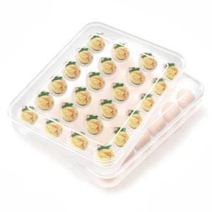 Deviled Egg Containers with Lid Set of 2 Plastic Egg Platter for 48 Devil Egg... - Picture 1 of 7