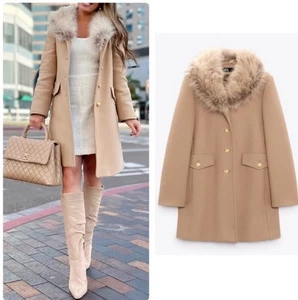 $199. Zara Manteco Wool Blend Coat. NWT. Size X Small. - Picture 1 of 7