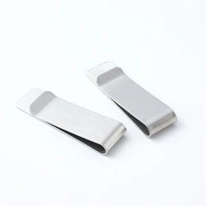 2pcs Money Clip Holder 2 Size 2 Colour for Money Cash Business Card Pen Organize - Picture 1 of 43