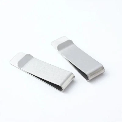 2pcs Money Clip Holder 2 Size 2 Colour for Money Cash Business Card Pen Organize - Image 1 of 4