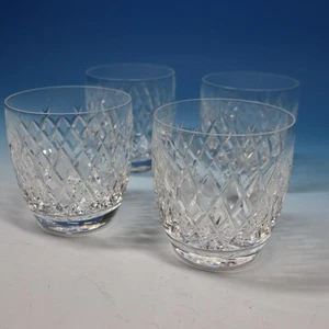 Waterford Kristall - Boyne - 4 altmodische Whisky Becher Glas - 3 1/8 Zoll - Bild 1 von 4