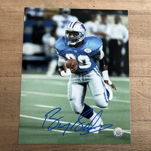 Barry Sanders SIGNED Detroit Lions NFL HOF 8x10” PHOTO Schwartz COA Holo - Picture 1 of 4