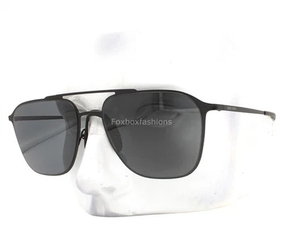 Gafas de sol Giorgio Armani AR 6110 3001/87 mate negro metal gris tinte con estuche Foto 1 de 4