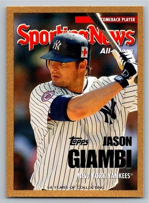 Topps 2005 actualizaciones y aspectos destacados dorado Jason Giambi UH167/2005 Foto 1 de 2
