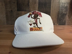 Vintage 80er Salem Sportswear Michael Jordan Karikatur Chicago Bulls Snapback Mütze - Bild 1 von 11