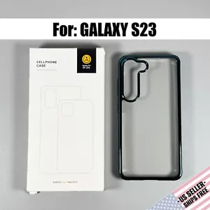 Case designed for GALAXY S23 : Crystal Clear | Glossy Green | Slim Profile | NEW - Picture 1 of 13