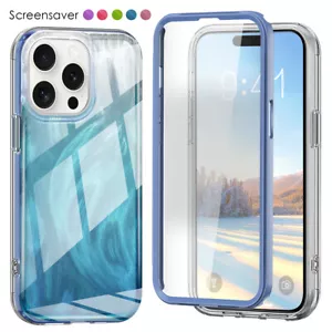 For iPhone 15 Pro Max 14 13 12 11 Front and Back Full Body Gradient Case Cover - Picture 1 of 46