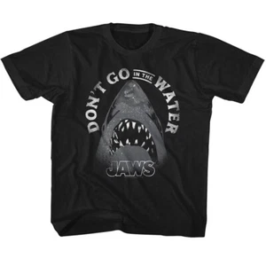 Jaws Text Arch Black Children's T-Shirt - Picture 1 of 2