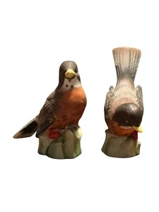 Vintage American Robin Salt and Pepper Shaker Set Made In Japan - Picture 1 of 14