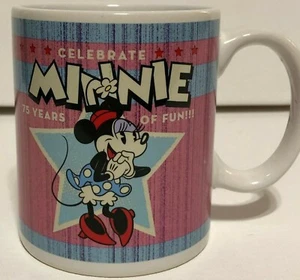 Minnie Mouse Mug 'Celebrate 75 Years of Fun' - Imagen 1 de 3