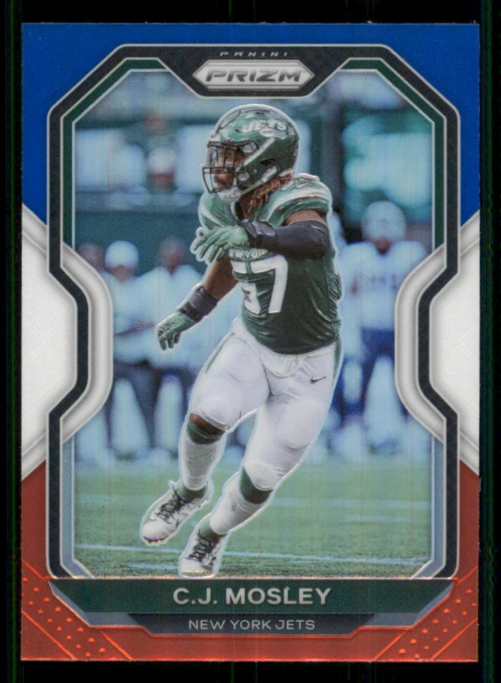 2020 Panini Prizm Prizms Red White and Blue #34 C.J. Mosley - Image 1 of 2