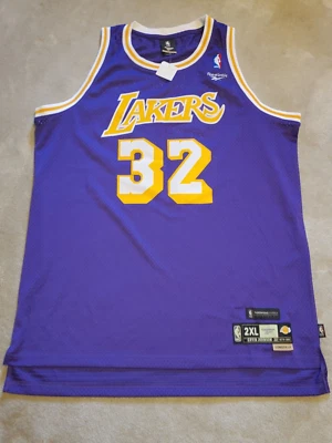 Camiseta cosida Magic Johnson Reebok Lakers Hardwood Classics 2xl +2 nueva con etiquetas Foto 1 de 3