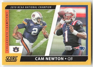 Score 2021 #CC5 Cam Newton Collegiate Champions Gold Patriots FB1-505 - Foto 1 di 2