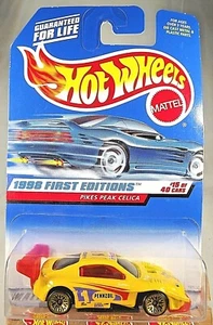 1998 Hot Wheels #652 First Editions 15/40 PIKES PEAK CELICA Yellow Blk LubeTampo - Picture 1 of 5