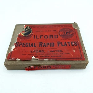 Ilford Special Rapid Plates Negatives Photography glass plates 1910-30's Sealed - Picture 1 of 22