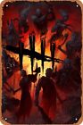 Whiasegry Dead by Daylight Game Poster Tin Sign Vintage Wall Art Decoration Meta