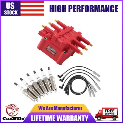 Bobina de encendido + enchufe + juego de cables para Chrysler Town&Country Dodge Grand Caravan 3,3 L Foto 1 de 4