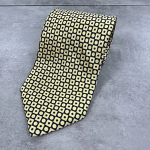 Stefano Ricci silk tie gold geometric square tiles made in italy luxury - Picture 1 of 6