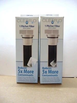 Water Filters Clear2O Replacement Lot 2 CWF1016 Carbon Filter Sealed New - Image 1 of 3