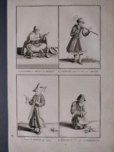 Picart Ottoman Empire Etching 1741 Turkey Emire Dervish Criminal - Picture 1 of 5