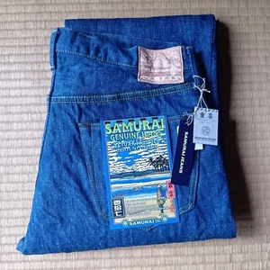 SAMURAI JEANS S710XX17oz-SLB 17oz Slub Murakumo Model Slim Straight Size32-40 - Picture 1 of 12