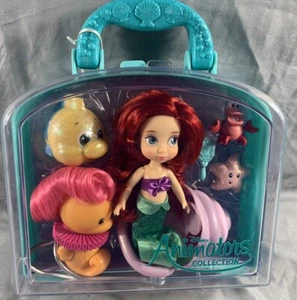 Disney Store Animator Collection Ariel Little Mermaid Mini Doll Playset Case NEW - Picture 1 of 8
