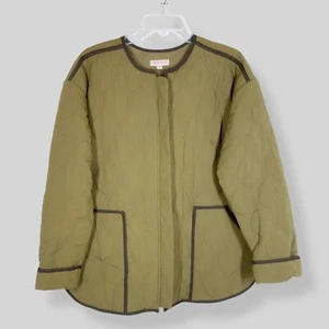 Neu ohne Etikett Knox Rose Gr. XL Langarm Steppjacke olivgrün Freizeit Oma - Bild 1 von 6