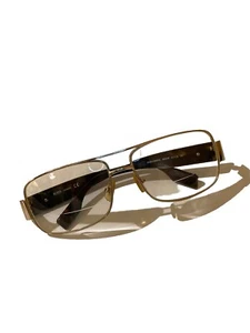 Hugo Boss Gold & Tortoise Eyeglasses Frame Only 0394 P/S 86QVW 61-15-130 Used - Picture 1 of 14