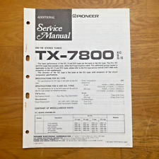 [BDA] - PIONEER TX-7800 - ORIGINAL - Service Manual