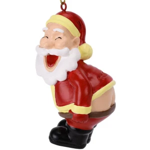 Tree Buddees Funny Mooning Santa Claus Christmas Tree Ornament Funny Fun Xmas - Picture 1 of 8