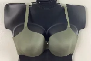40DD C-Wire Back Smoothing Balconette Bra Army Green Cacique Lane Bryant NWOT - Picture 1 of 14