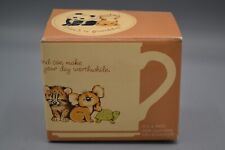 VTG Hallmark Mug Mates 'A Friend Can Make You Smile' Baby Animals Coffee Mug NIB