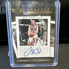 2022/23 Panini Noir Jason Kidd Snapshot Signatures On Card Auto 16/25