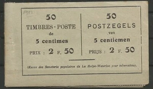 Cuaderno de sellos Bélgica MH del MiNr 91 con pequeños defectos y no leer completo - Imagen 1 de 1