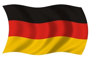 Pegatina de vinilo con bandera ondulada Alemania Alemania Alemania Alemania RH VAR - Imagen 1 de 1