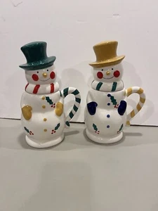 Taza muñeco de nieve con tapa TEMP-TATIONS de Tara 24 oz bebidas navideñas de invierno de Navidad - Imagen 1 de 9