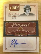 2012 Panini Prime Cuts Prospect #TH Signed Travis Harrison #d 015/299