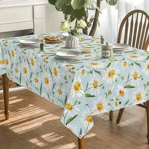 Tovaglia da pranzo a prova di olio motivo floreale copritavolo cucina decorazione matrimonio - Foto 1 di 8