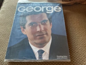 GEORGE MAGAZINE FAREWELL ISSUE, JFK JR. ORIGINAL MAILING PLASTIC, SEALED NEW - Picture 1 of 2