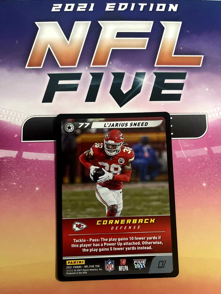 Panini 2021 NFL Five TCG L'Jarius Sneed #C37 - 1 Card - Image 1 of 1