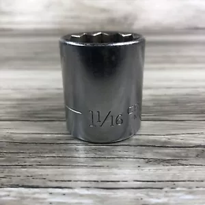 Craftsman 12 Point 1 1/16" V Series 1/2" Drive Socket Made in USA 47515 - Foto 1 di 11