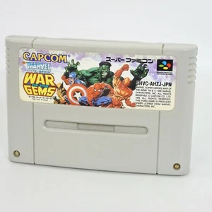 Super Famicom MARVEL HEROES War of the Gems Cartridge Only Nintendo 2420 sfc - Picture 1 of 3